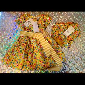 NWT Ralph Lauren Floral Dress and Bloomers! 9-12 months.
